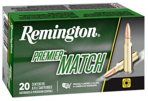 Remington Ammunition 27680 Premier Match 223Rem 69gr Sierra MatchKing BTHP 20 Per Box/10 Case