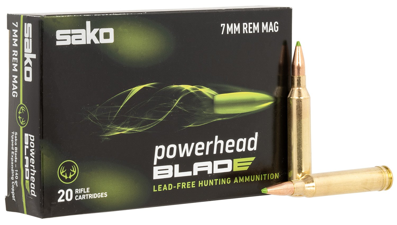 SAKO (TIKKA) JASPHB7MMRM140B PowerHead Blade 7mm 140gr 20 Per Box/10 Case