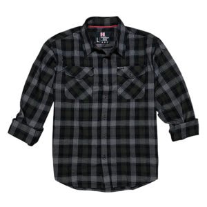 Hornady Gear 32214 Flannel Shirt XL Olive/Black/Gray, Cotton/Polyester, Relaxed Fit Button Up