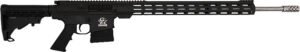 Great Lakes Firearms GL10243SSBLK AR-10  243 Win 5+1 24" Stainless Threaded Barrel, Black Aluminum Receiver w/Picatinny Rail, M-LOK Handguard, Adjustable Stock, Mil-Spec Grip, Right Hand