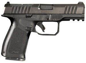 Rost Martin RM1CBLKOSP RM1C  9mm Luger 17+1 4" Black Match Grade Barrel, Black Tenifer Optic Ready/Serrated Steel Slide, Black Polymer Frame w/Picatinny Rail, Textured Grip, Ambidextrous
