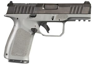 Rost Martin RM1CGRYOSP RM1C  9mm Luger 17+1 4" Black Match Grade Barrel, Black Tenifer Optic Ready/Serrated Steel Slide, Stone Gray Polymer Frame w/Picatinny Rail, Textured Grip, Ambidextrous