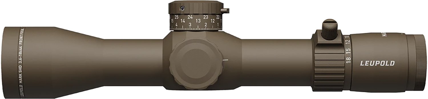Leupold 185068 Mark 5HD Flat Dark Earth 3.6-18x44mm, 35mm Tube, FFP PR2 MIL Reticle