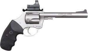 Charter Arms 73565 Mastiff Target Large Frame 357 Mag 5rd 6" Stainless Steel Barrel, Cylinder & Frame, Sightmark Micro Optic, Picatinny Rail, Black Rubber Grip, Exposed Hammer