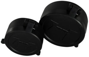 Huskemaw Optics 20SFC416 Blue Diamond Flip-Up Lens Caps Black Rubber 42mm Objective, Compatible w/Blue Diamond 4-16x42mm