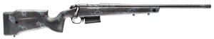 Bergara Rifles B14S752CF B-14 Crest 6.5 Creedmoor 5+1 20" Sniper Gray Cerakote #5 Contour Threaded Barrel, Sniper Gray Cerakote Steel Receiver, Black & Gray Sponge Fixed Carbon Fiber Stock