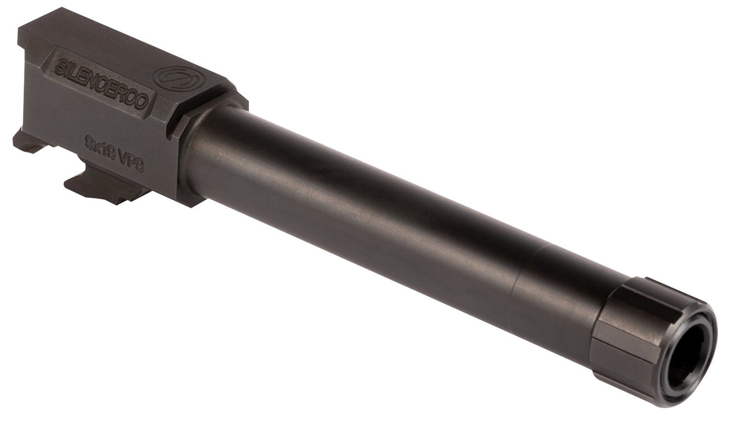 SilencerCo AC1549 HK 9mm Luger 4.50" Threaded Black Nitride Stainless Steel, Fits HK VP9