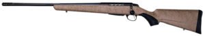 Tikka JRTXRT418 T3x Lite 270 Win 3+1 22.40" Fluted/Threaded, Black Barrel/Rec, Black Webbed Tan Roughtech Synthetic Stock, Interchangeable Grip, Muzzle Brake Left Hand