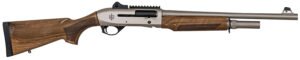 MAC 21000159 2 Tactical Marine 12 Gauge 3" 5+1 18.50", Electroless Nickel Barrel/Rec, Walnut Furniture, Ghost Ring Sight, Optics Mount, 3 Chokes
