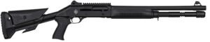 MAC 21000154 1014 Breacher 12 Gauge Semi-Auto 3" 5+1 18.50" Black Anodized Steel Barrel, Black Anodized Picatinny Rail Receiver, Black Pinned Fixed Synthetic Stock, Black Polymer Grip