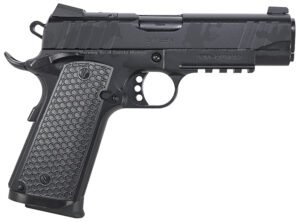 Girsan 391154 MC1911 C Influencer Compact 45 ACP 8+1 4.40" Black Steel Barrel, Black Camo Optic Ready/Serrated Steel Slide & Frame w/Picatinny Rail & Beavertail, Black Polymer Grip