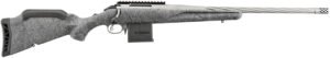 Ruger 46908 American II  Full Size 204 Ruger 10+1 20" Gun Metal Gray Cerakote Spiral Fluted Threaded Barrel & Alloy Steel Receiver w/Picatinny Rail, Gray Splatter Adj LOP Synthetic Stock