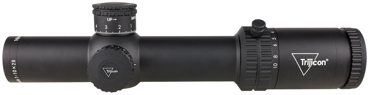 Trijicon 2900050 Credo Matte Black 1-10x28mm, 34mm Tube Illuminated Green/Red Segmented Circle Enhanced Reticle
