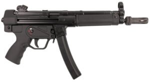 MAC 12750004 5  9mm Luger 30+1 8.90" Black Phosphate Steel Threaded Barrel, Black Phosphate Optics Ready Receiver/Frame, Black Grip, Ambidextrous