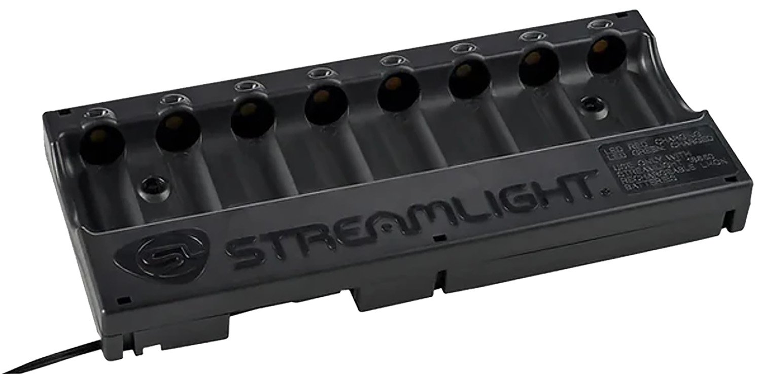 Streamlight 20230 8-Unit Bank Charger Black SL-59/CR123A Battery 12V DC