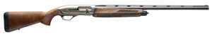 Browning 011779205 Maxus II Upland Full Size 12 Gauge Semi-Auto 3" 4, 2 3/4" Shells 26" Matte Blued Vent Rib Barrel, Satin Nickel Aluminum Receiver, Grade I Turkish Walnut Wood Stock w/Adj Shim