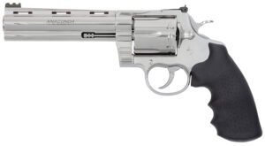 Colt Mfg ANACONDASP6RFT Anaconda Target 44 Mag 6rd 6" Stainless Vent Rib Barrel, Cylinder & Stainless Stainless Steel Frame, Black Rubber Grip