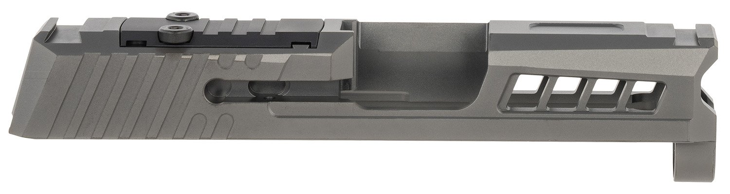 True Precision Inc TPP365SBCRMS Axiom Optic Cut Slide Fits Sig P365 Black DLC Anodized 416R Stainless Steel