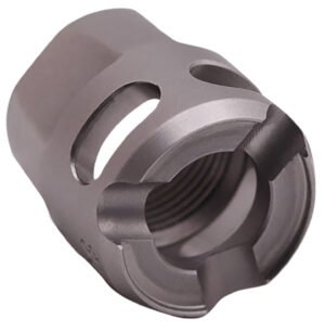 True Precision Inc TPYMICROSS Micro Compensator Y-Type Satin Stainless 416R Stainless Steel 1/2"x28 Threads 9mm/380 ACP