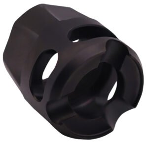 True Precision Inc TPYMICROBC Micro Compensator Y-Type Black DLC 416R Stainless Steel 1/2"x28 Threads 9mm/380 ACP