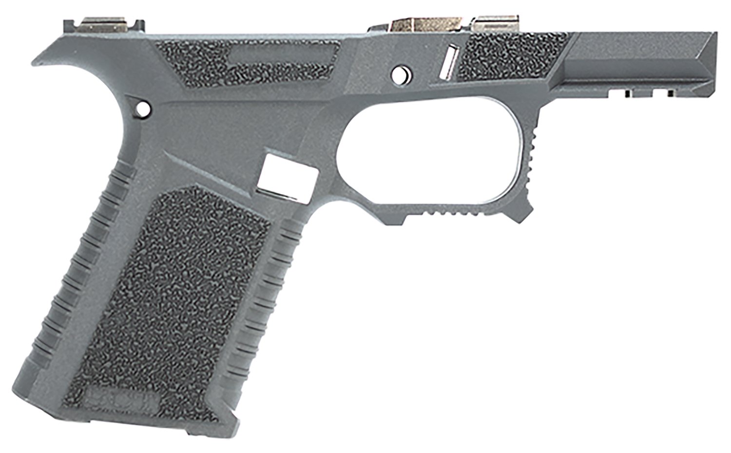 Sct Manufacturing 0225020100IC Sub Compact Compatible w/ Glock 43X/48 Gray Polymer Frame Aggressive Texture Grip Includes Locking Block