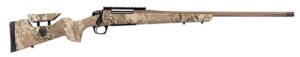 CVA CR3960 Cascade Long Range Hunter Full Size 7mm Rem Mag 24" Smoked Bronze Cerakote Steel Threaded Barrel, Realtree Hillside Synthetic Stock