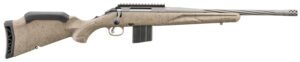 Ruger 46923 American II Ranch Full Size 350 Legend 5+1 16.10" Cobalt Cerakote Spiral Fluted Threaded Barrel & Alloy Steel Receiver w/Picatinny Rail, Flat Dark Earth Splatter Adj LOP Synthetic Stock