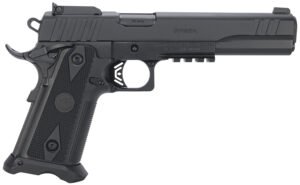 Girsan 395075 Witness2311  10mm Auto 15+1 6" Black Steel Barrel, Black Optic Ready/Serrated Steel Slide, Black Polymer Frame w/Beavertail & Picatinny Rail, Black Checkered Polymer Grip, Ambidextrous