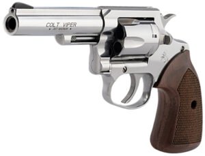 Colt Mfg VIPERSP4WRR Viper  357 Mag/38 Special 6rd 4.25" 1/2 Lug Stainless Steel Barrel, Stainless Steel Cylinder & Frame, American Walnut Grip, Exposed Hammer