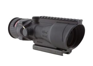 Trijicon 100005 ACOG w/TA75 Mount Matte Black 6x48mm Illuminated Red Horseshoe/Dot 308 BAC Reticle
