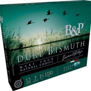 B&p Ammunition 12B5DB43 Dual Bismuth 12Gauge 2.75" 1 1/5oz Bismuth 3/4Shot 10 Per Box/10 Case