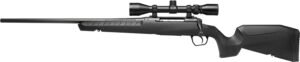 Savage Arms 32021 Axis XP Combo 270 Win 4+1 22" Matte Black Button Rifled Barrel, Matte Black Drilled & Tapped Carbon Steel Receiver, Fixed Sporter Black Synthetic Stock, Weaver 3-9x40mm, Left Hand