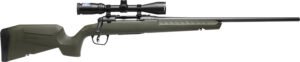 Savage Arms 32154 Axis 2 XP Combo Full Size 308 Win 4+1 22" Black Sporter Barrel, Black Carbon Steel Receiver Drilled & Tapped, OD Green Fixed Synthetic Stock, Weaver 3-9x40mm Scope, Right Hand