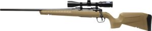 Savage Arms 32193 Axis 2 XP Combo Full Size 223 Rem 4+1 22" Black Sporter Barrel, Black Carbon Steel Receiver Drilled & Tapped, Flat Dark Earth Fixed Synthetic Stock, Weaver 3-9x40mm Scope, Left Hand
