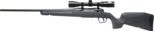 Savage Arms 32213 Axis 2 XP Combo 270 Win 4+1 22" Black Sporter Barrel, Black Drilled & Tapped Steel Receiver, Fixed Gray Synthetic Stock, Left Hand, Boresighted 3-9x40