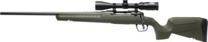 Savage Arms 32237 Axis 2 XP Combo Compact 243 Win 4+1 20" Matte Black Sporter Barrel & Drilled & Tapped Carbon Steel Receiver, Fixed Matte OD Green Synthetic Stock, Left Hand