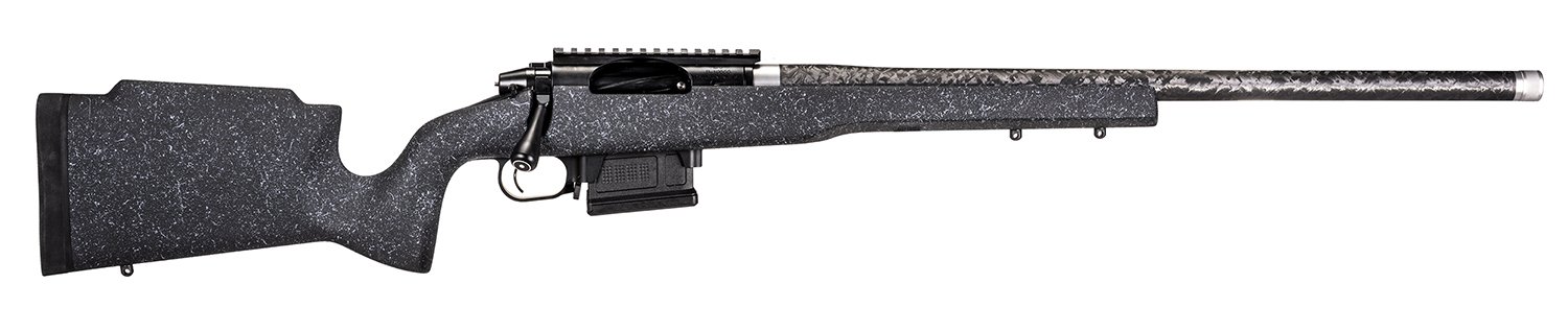 Proof Research 137895 Elevation MTR 2.0 7mm PRC 22" Carbon Fiber Wrapped Match Grade Threaded Barrel, Black Cerakote Picatinny Rail Steel Receiver, Fixed Proof Black Granite Carbon Fiber Stock