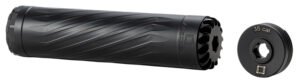 Anechoic X35B Anechox 35 35Cal/338Lapua/338/35Magnums Black Stainless Steel/Titanium 1 3/8"x24 w/ 1/2"x28 DTA