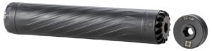 Anechoic X223LB Anechox 223L 223/5.56mm/22-250Rem Black Stainless Steel/Titanium 1 3/8"x24 w/ 1/2"x28 DTA