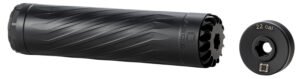 Anechoic X223B Anechox 223 223/5.56mm/22-250Rem Black Stainless Steel/Titanium 1 3/8"x24 w/ 1/2"x28 DTA