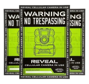 Tactacam/reveal S1 No Trespassing  Sign Durable Plastic