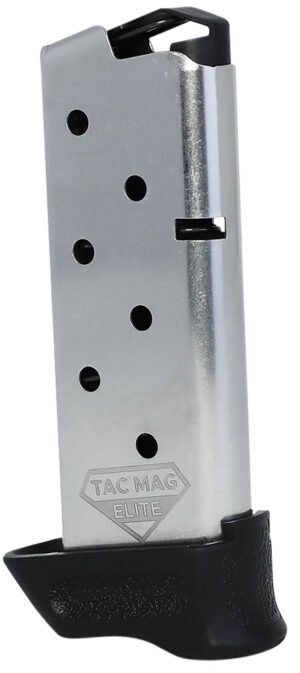 Kimber Mfg, Inc 1200851A Micro 9 Tac-Mag 7rd Extended 9mm Luger Silver
