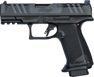 Walther Arms 4796040 PDP F-Series Pro 9mm Luger 18+1 4" Black Steel Barrel, Black Serrated/Optic Ready Steel Slide, Black Polymer Frame w/Picatinny Rail, Medium Backstrap Grip