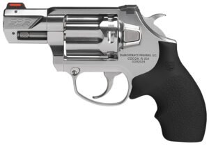 Diamondback DB0700P701 SDR  Small 9mm Luger +P 6 Shot 2" Polished Stainless Steel Barrel & Frame, Stainless Steel Cylinder, Black Hogue Rubber Grip, Exposed Hammer