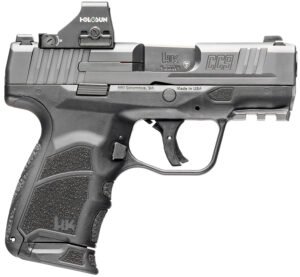 HK 81001132 CC9  9mm Luger 10+1 3.32" Black Polygonal Rifled Barrel, Optic Ready RMSc/407k Footprint/Serrated Steel Slide, Polymer Frame w/Picatinny Rail, Black Interchangeable Backstrap Grip