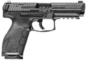HK 81001064 VP9A1  Full Size 9mm Luger 20+1 4.53" Barrel, Black Steel Optic Ready/Serrated Slide, Black Polymer Frame w/Picatinny Rail, Interchangeable Backstrap Grip, Ambidextrous