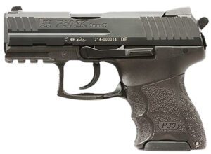 HK 81001107 P30SK V3 Sub-Compact Frame 9mm Luger 12+1/15+1 3.27" Black Steel Barrel, Black Cerakote Serrated Steel Slide, Black Polymer Frame w/Picatinny Rail, Ambidextrous