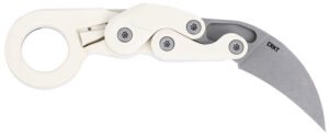 CRKT 4041S Provoke  2.47" Folding Karambit Plain Stonewashed AUS-8A SS Blade, Grivory Handle