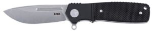 CRKT K246KXP Homefront  EDC Compact 2.91" Folding Aluminum/G10 Plain Stonewashed S35VN SS Blade, Black G10 Handle