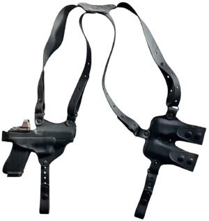 1791 Gunleather NSS2.1SBLHR  Optic Ready Shoulder Horizontal Black Fits Glock 17 Right Hand